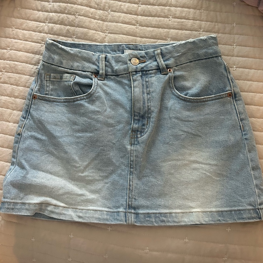 Forever 21 Blue A-Line Mini Skirt Casual